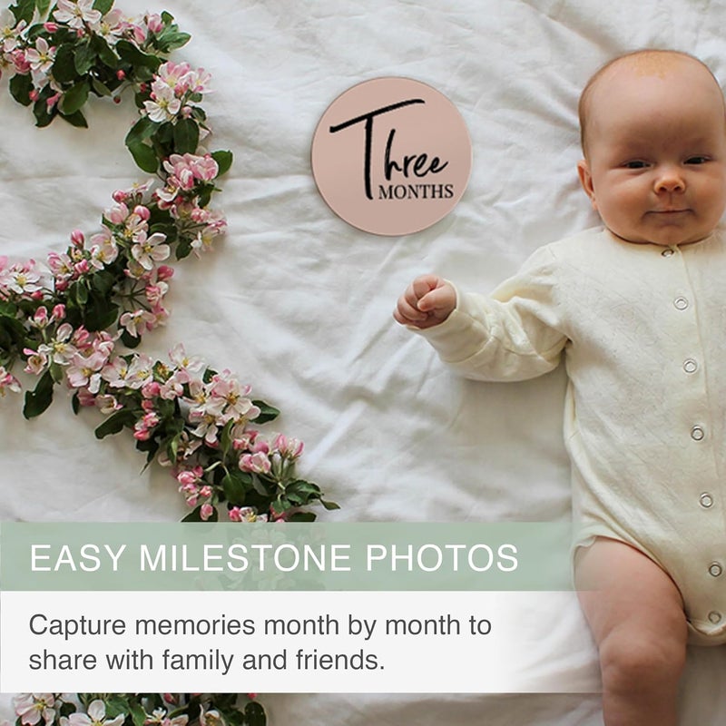 Tiny Trees ® Baby Monthly Milestones, Monthly Milestone Signs, Baby Announcement, Baby Age Milestone Keepsakes and Photo Props - Image 5